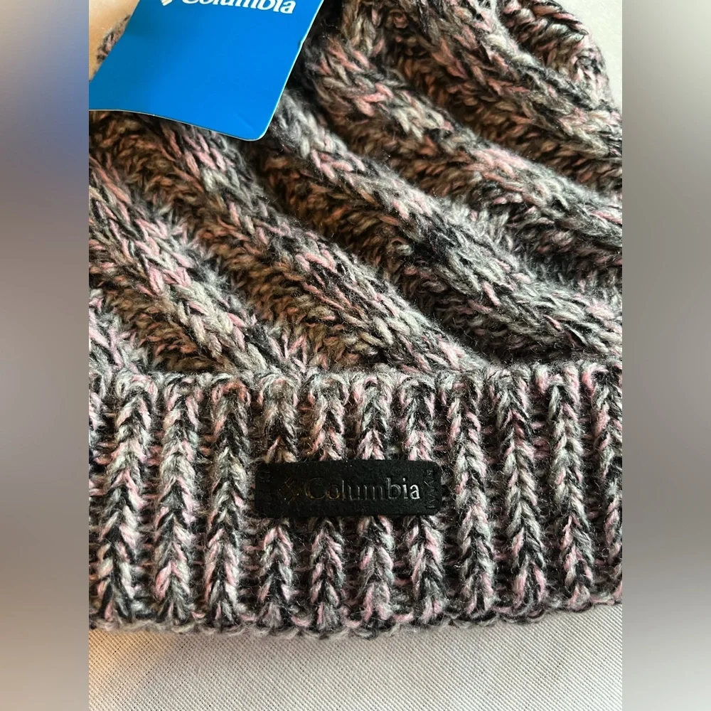 Columbia Girls Bundle Up Beanie Knit Fleece Lined Winter Hat Youth